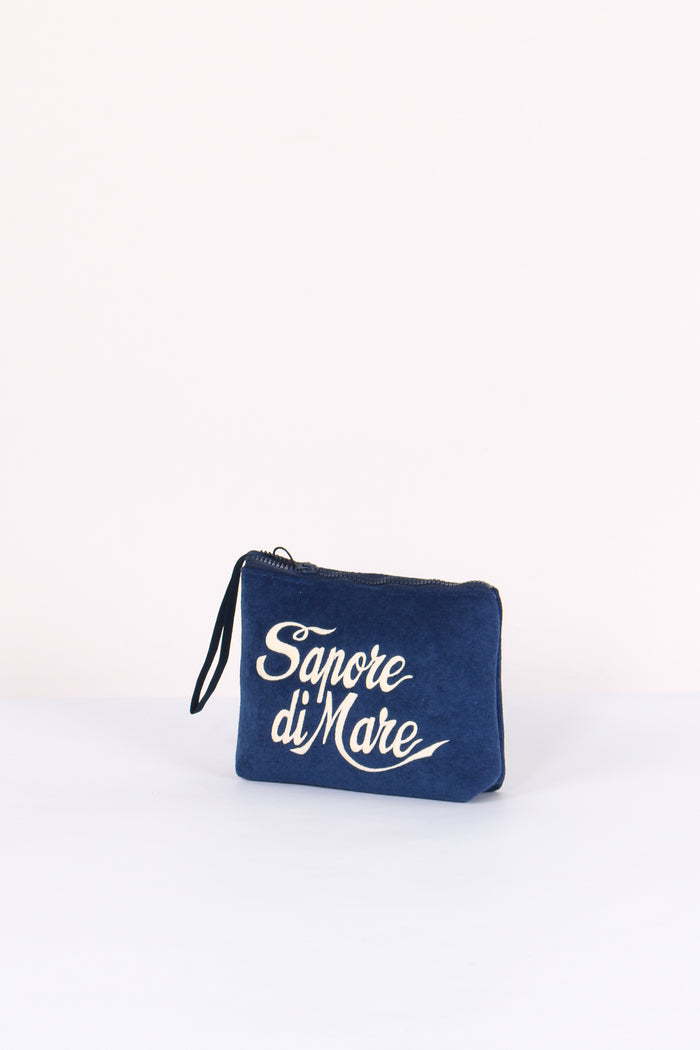 Aline Pochette Stampa Blu