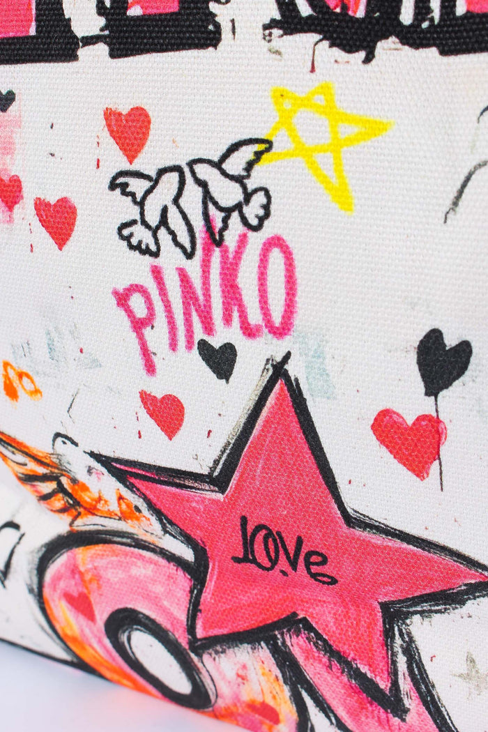 Shopping Beach Canvas Graffiti Multicolor-6