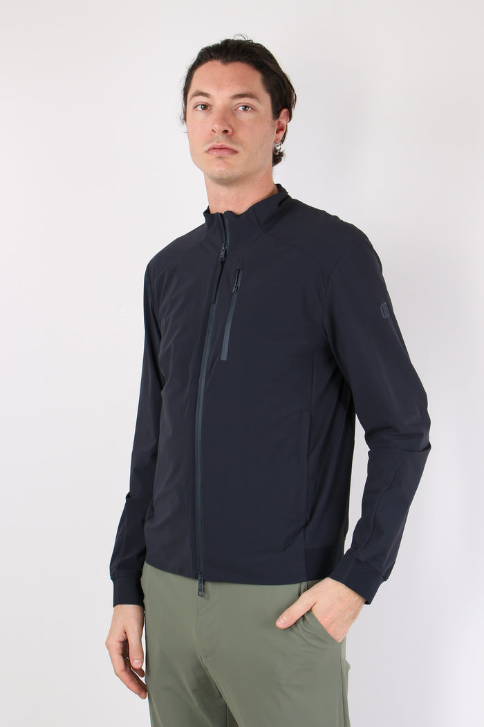 Bomber Stretch Blu Intenso-5