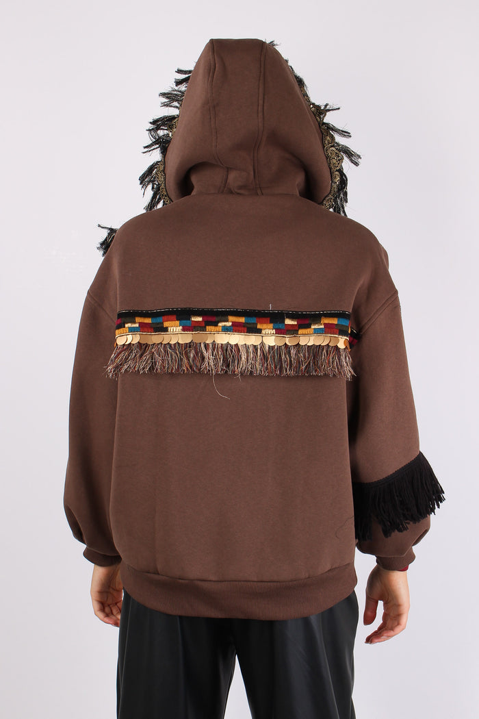 Felpa Zip Passamanneria Intern Fondente-10