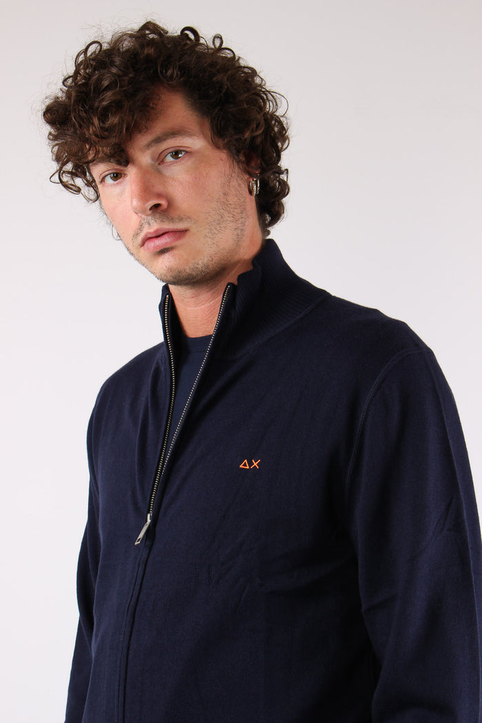 Full Zip Logo Navy Blue-6