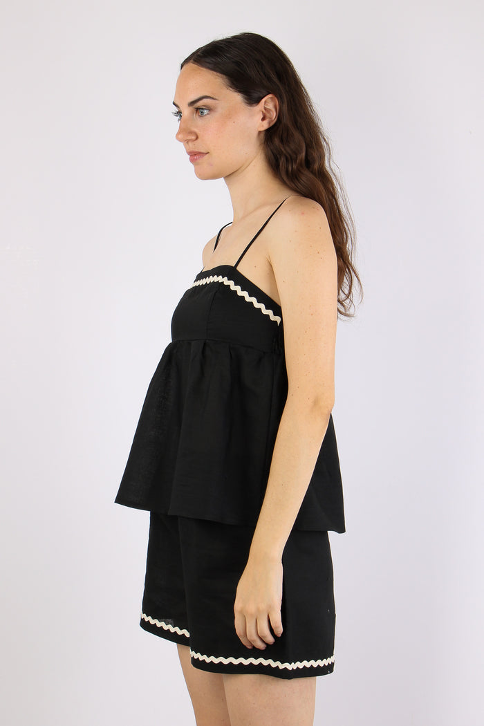 Top Passamaneria Zig Zag Nero-3