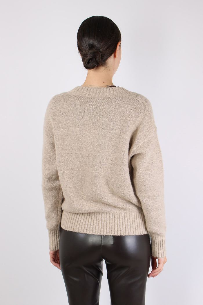 Visita Maglia Alpaca Scollo V Cacha-4