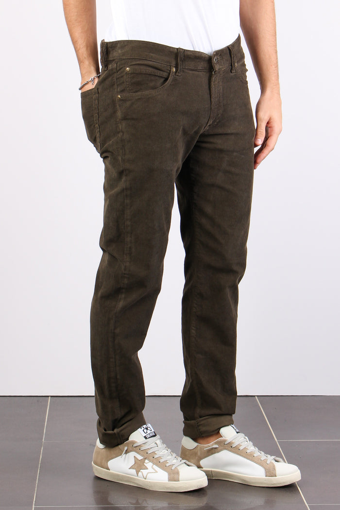 Pantalone Mille Righe Velluto Read Brown-6