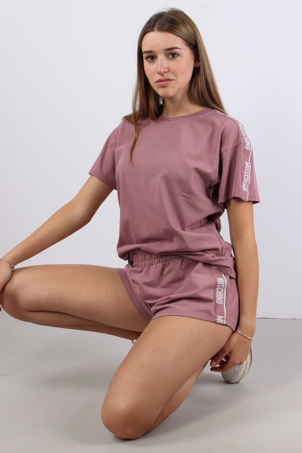 T-shirt Over Cotone Rosa-2