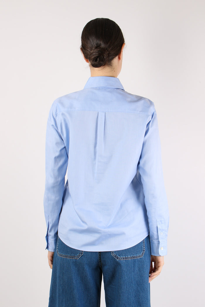 Nichel Camicia Cotone Basica Azzurro-4