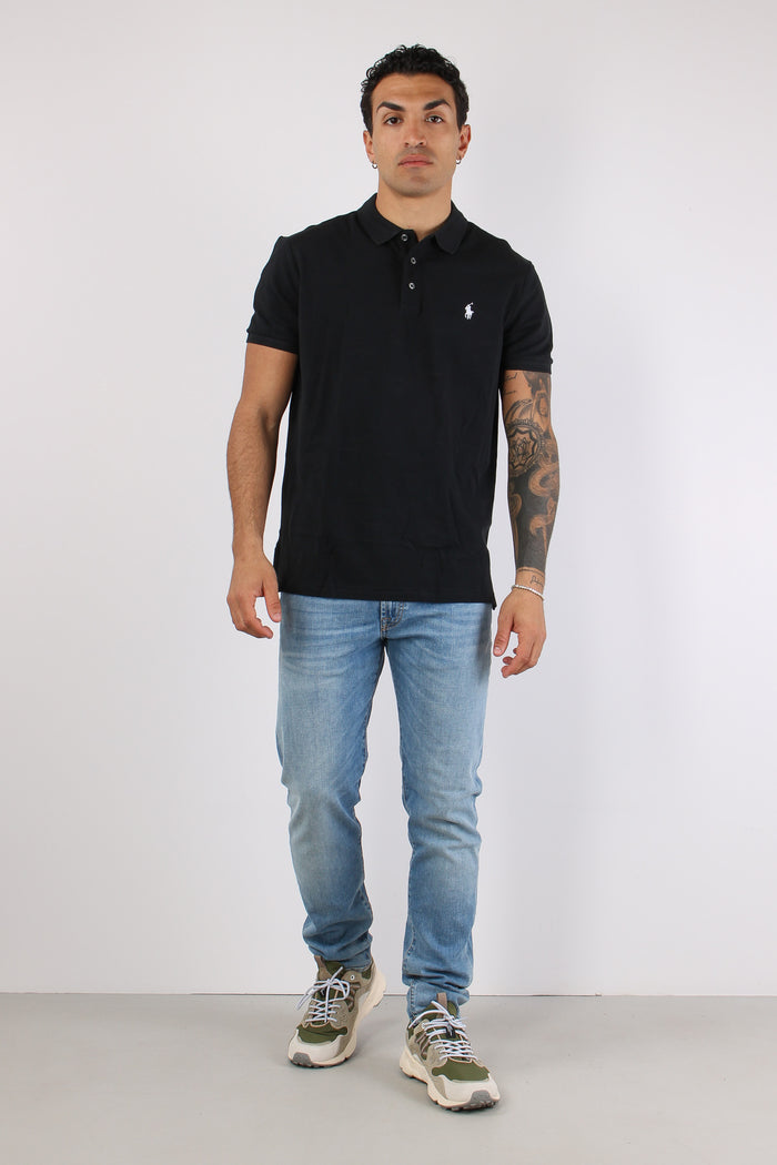 Polo Slim Fit Soft Polo Black-5