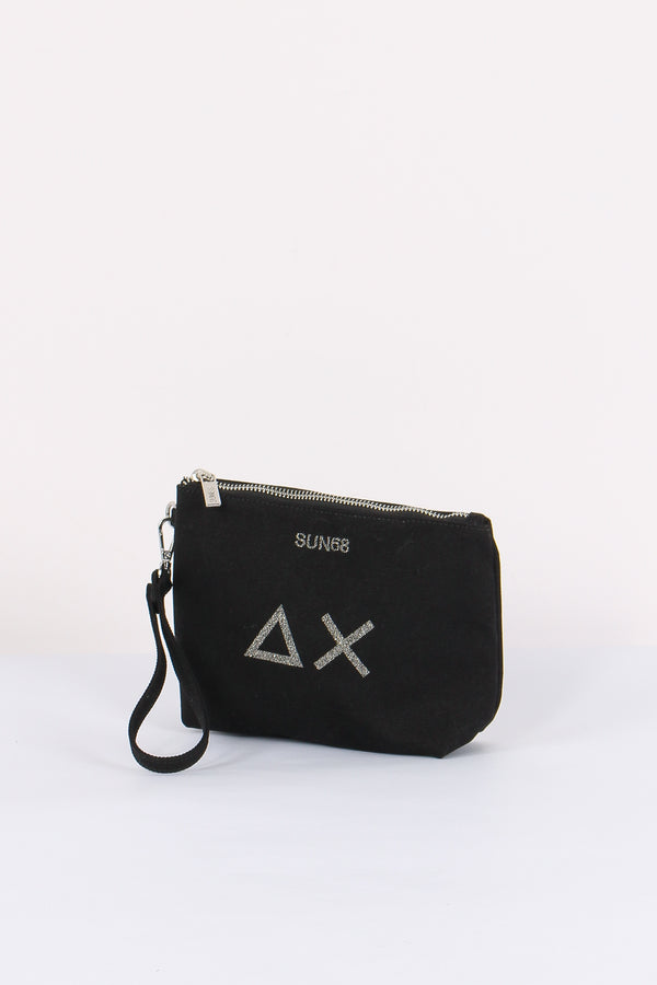 Mini Pochette Canvas Nero-2