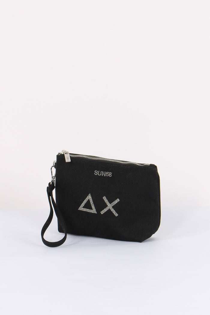 Mini Pochette Canvas Nero-2