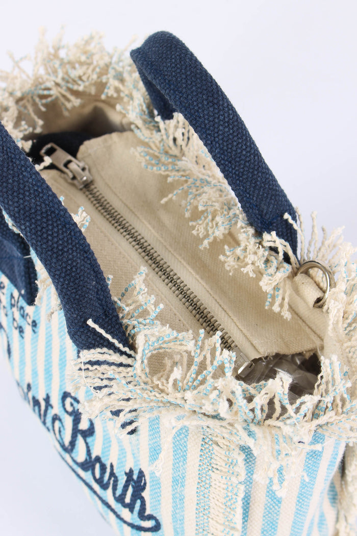 Vanity Mini Righe Azzurro/blu-5