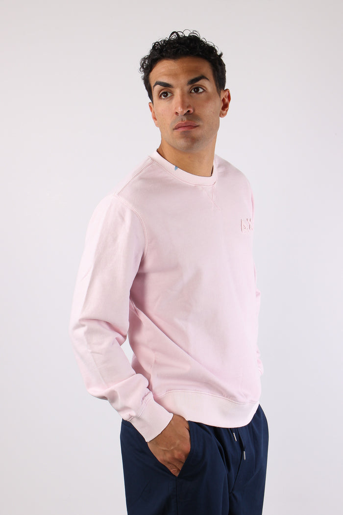 Felpa Girocollo Delavee Rosa-6