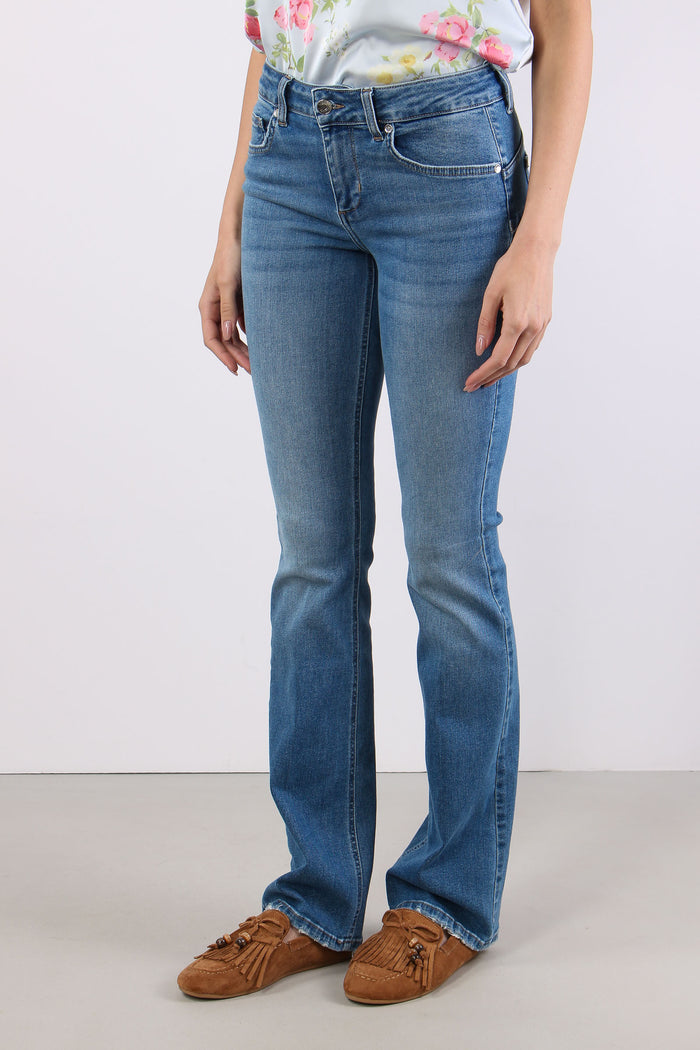 Jeans Repot Regular Denim Medio-4