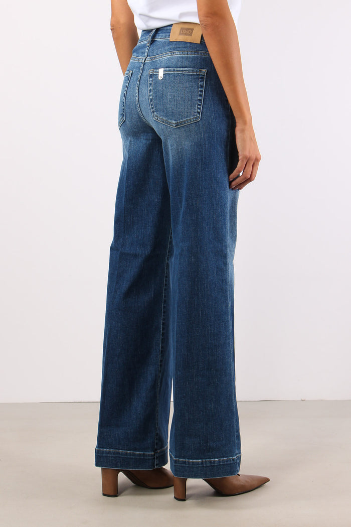 Denim Authentic Flare Denim Medio-7
