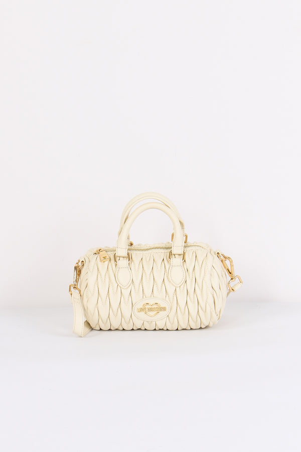 Bauletto Piccolo Goffrato Cuor Avorio
