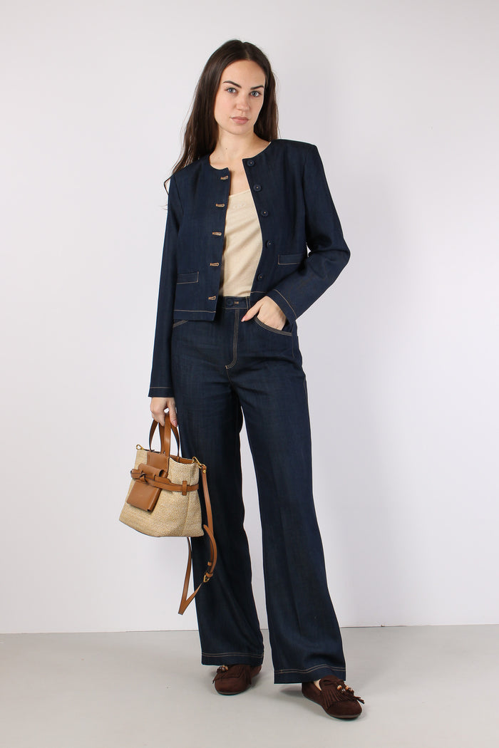 Pantalone Chambry Impunture Co Blu Denim