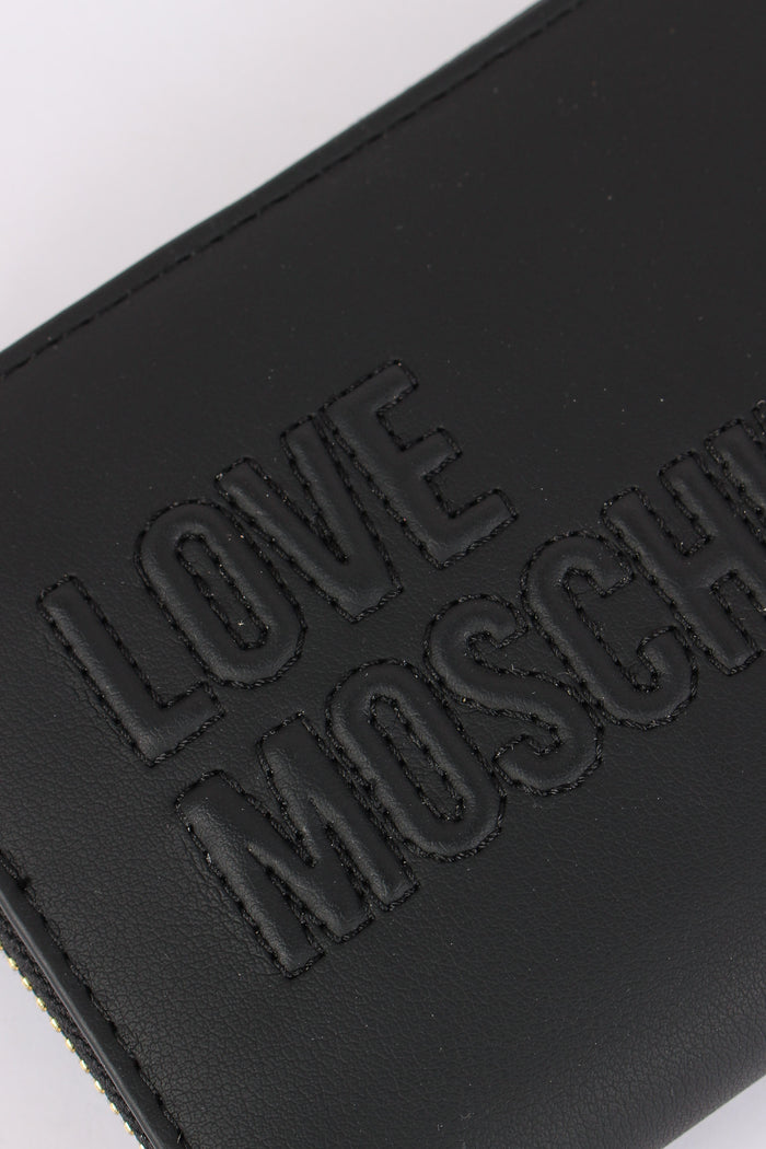 Zip Around Mini Logo Nero-6