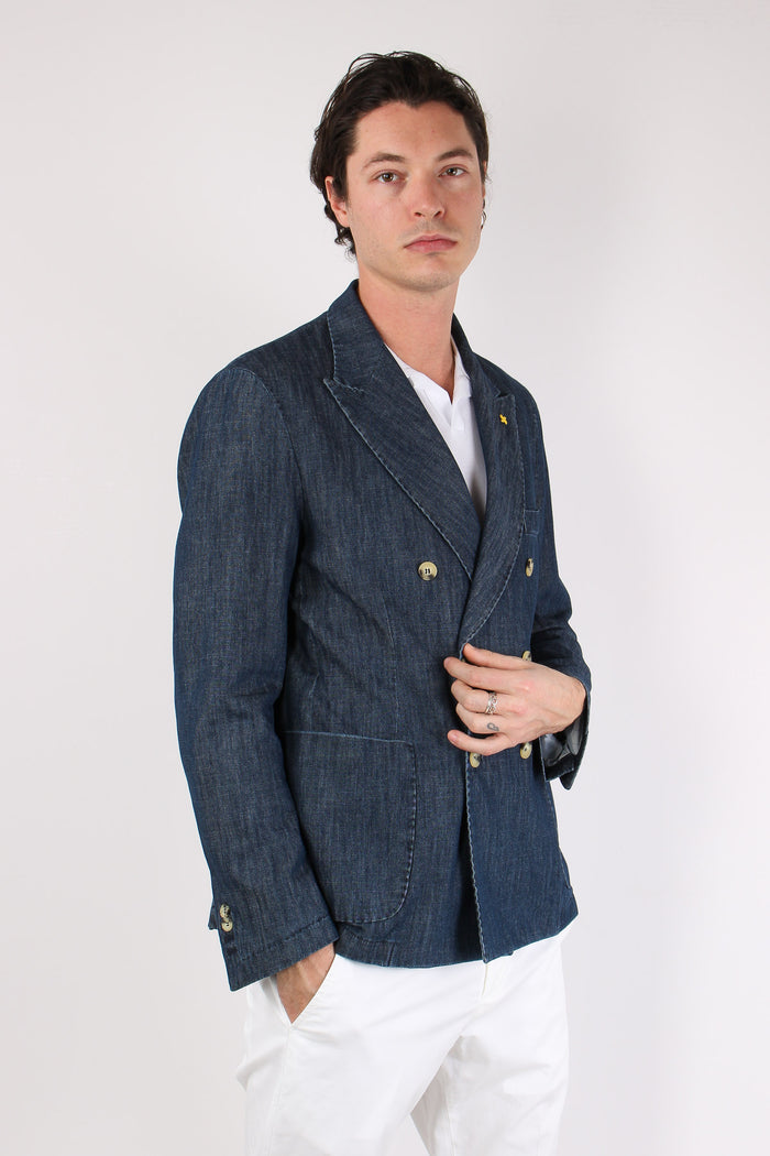 Giacca Doppiopetto Denim Denim-7
