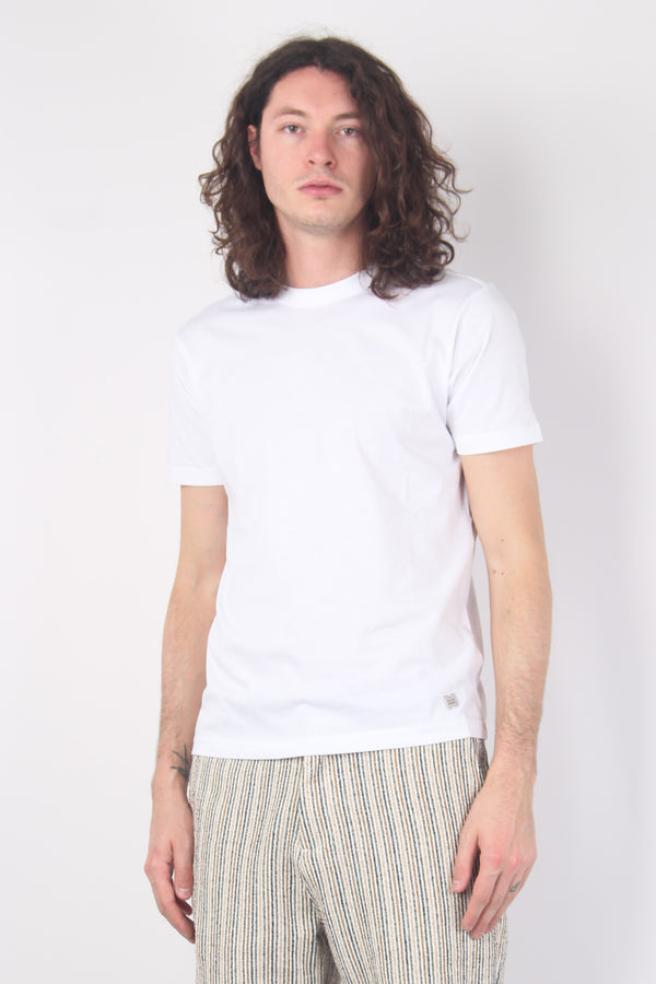 T-shirt Girocollo Cotone Bianco