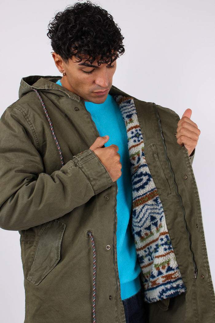 Parka Inserto Patch Verde-8