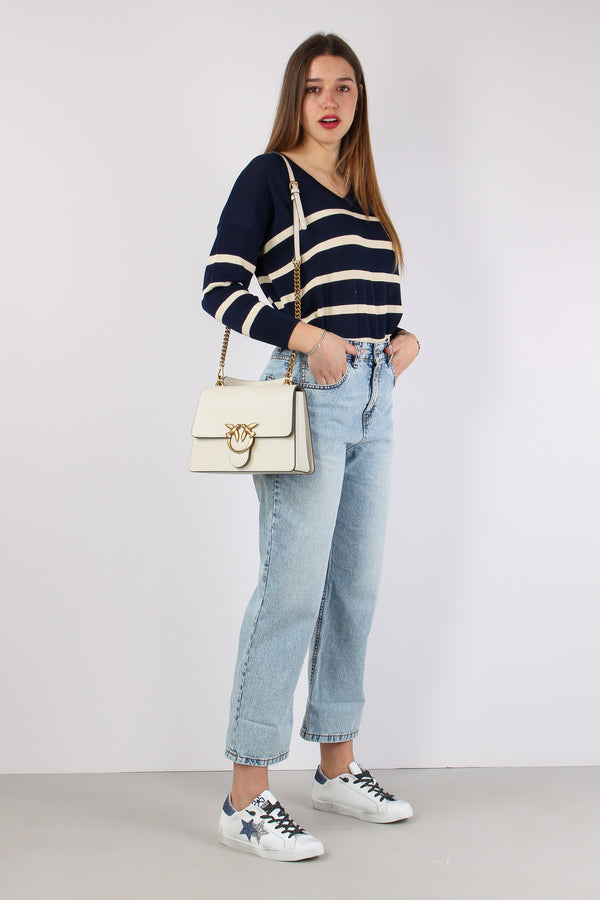 Denim Regular Risvolto Marmori Denim Chiaro