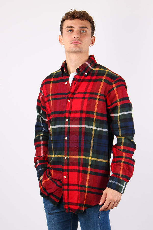 Camicia Quadri Flanella Red/yellow