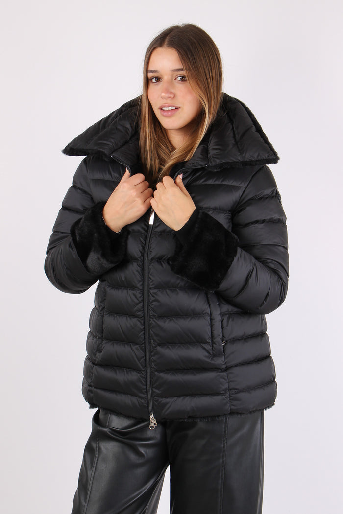 Ecopelliccia Reversibile Nero-10