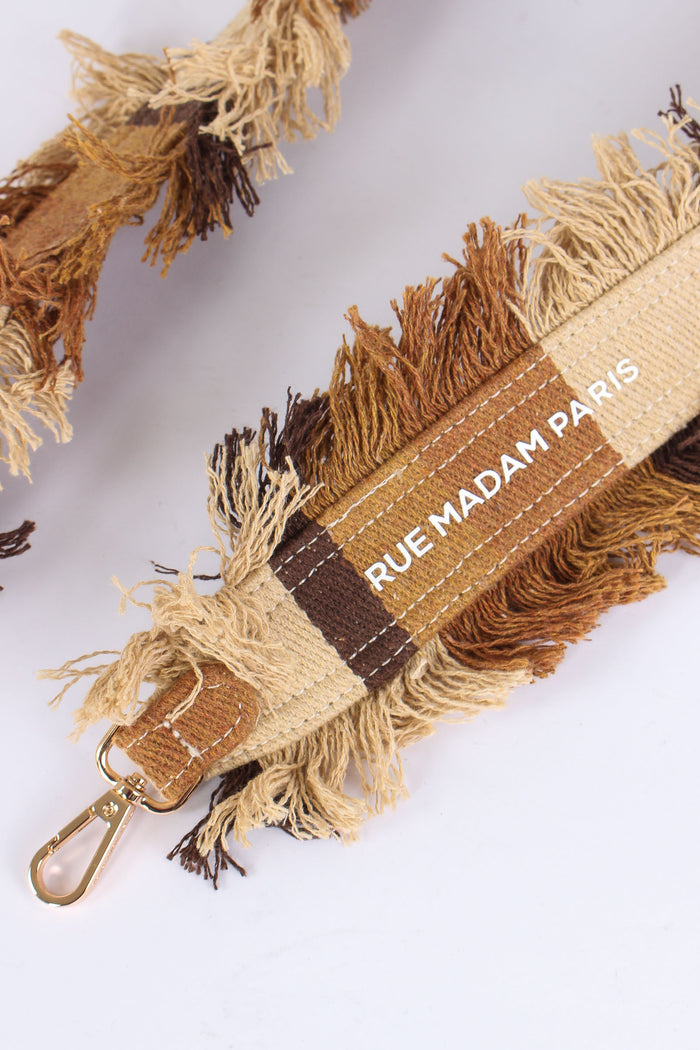 Tracolla Strass Stripes Brown-9