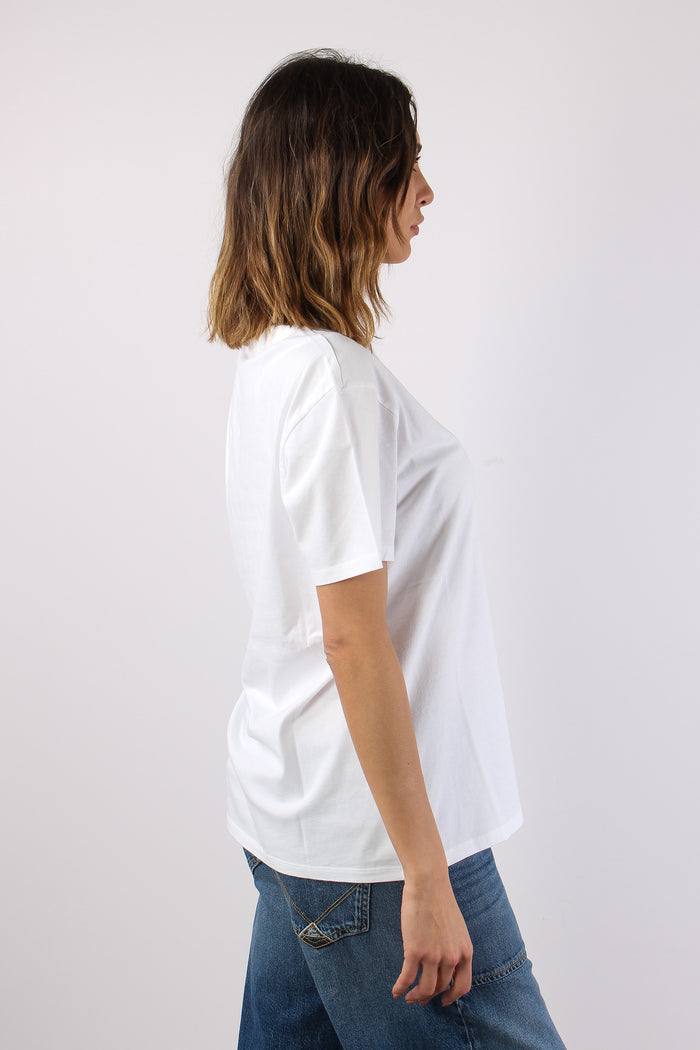 T-shirt Scritta Ricamo Strass Habitue-6