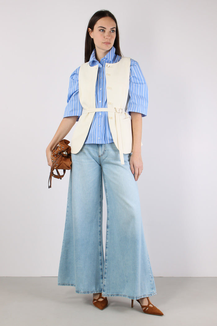 Camicia Riga Coulisse Bianco/blue
