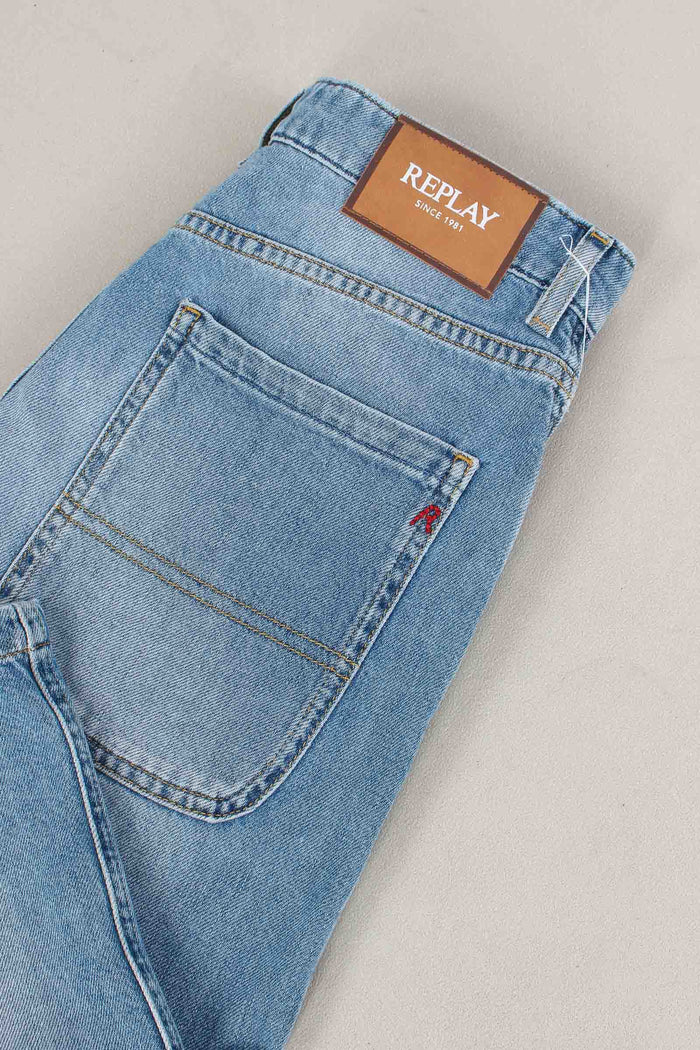 Bermuda Vita Alta Denim Denim-4