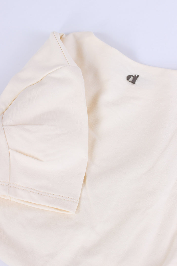 Felpa Mezza Manica Almond Milk-5