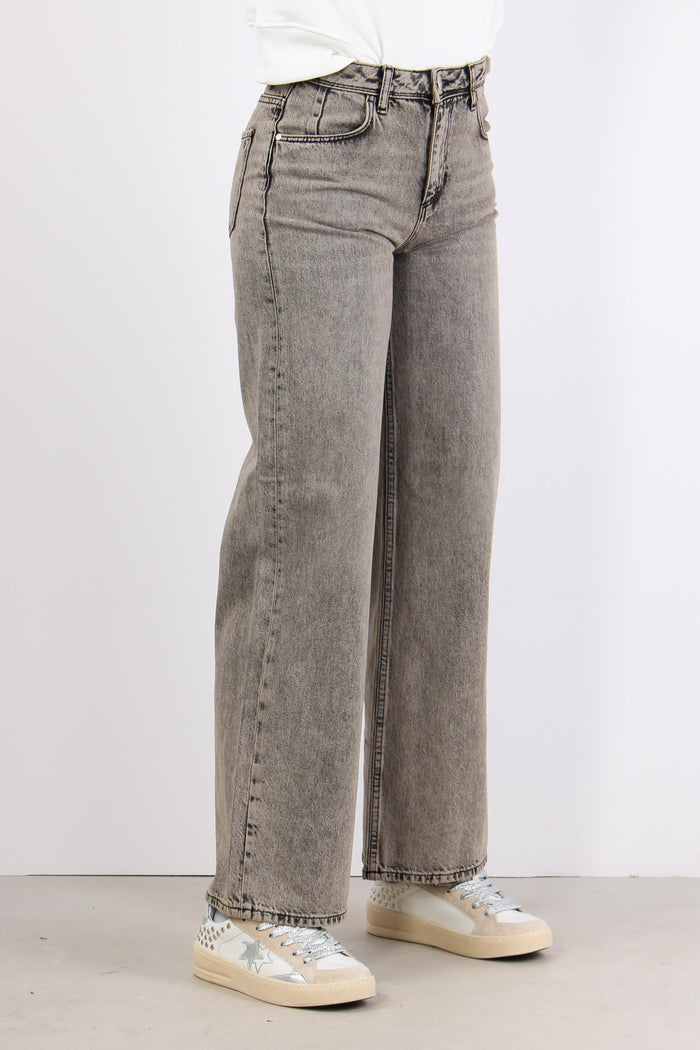 Denim Palazzo Vita Regolare Tortora-4