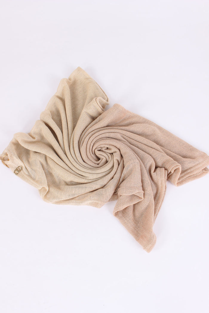 Poncho Knitwear Ombre Cannella
