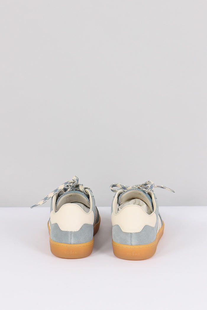 Sneaker Cool Camoscio Azzurro-3