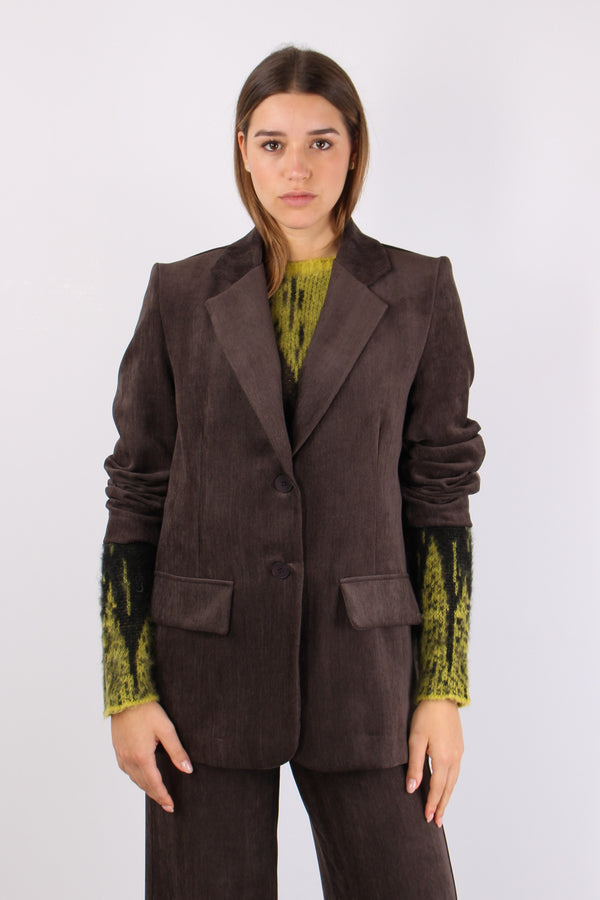 Giacca Over Velluto Resca Moro-2