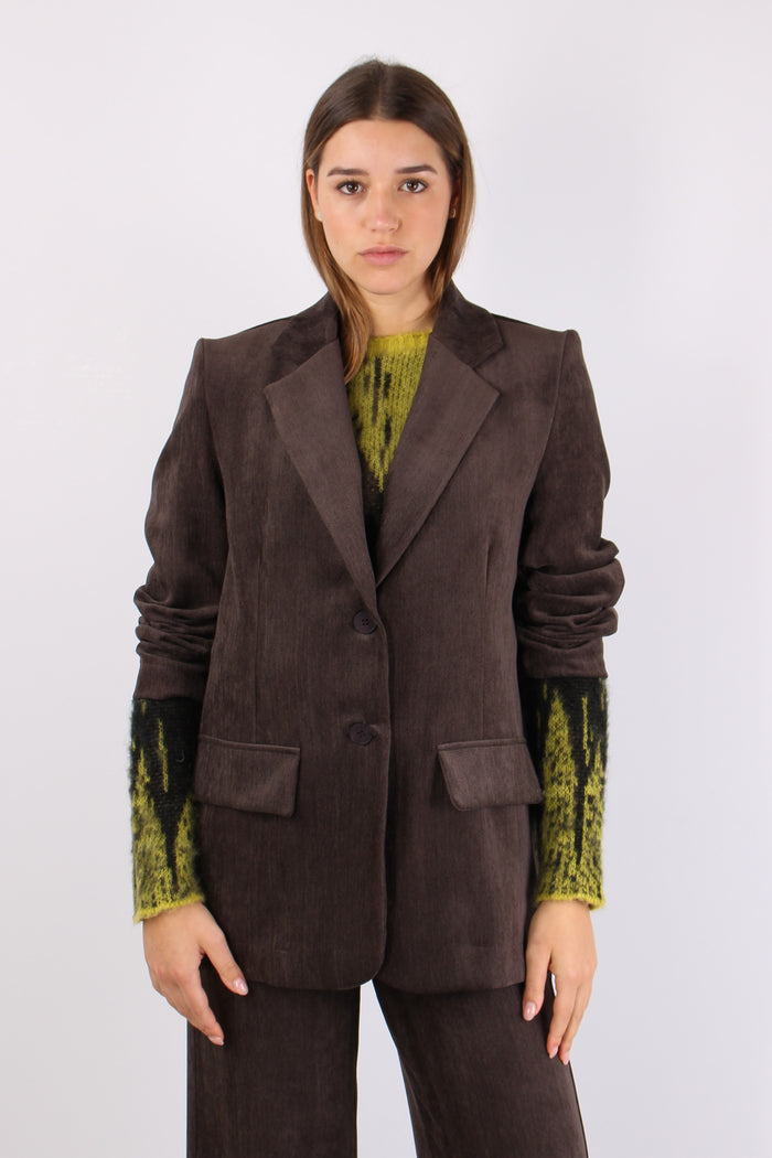 Giacca Over Velluto Resca Moro-2