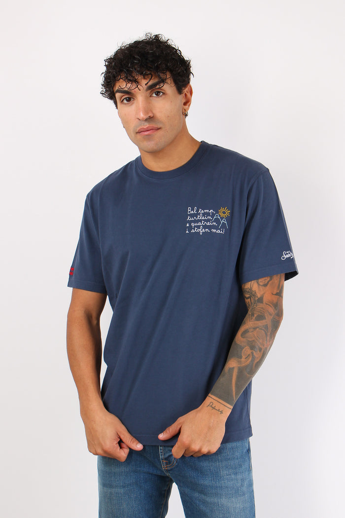 T-shirt Vacanze Bel Temp Blu-2
