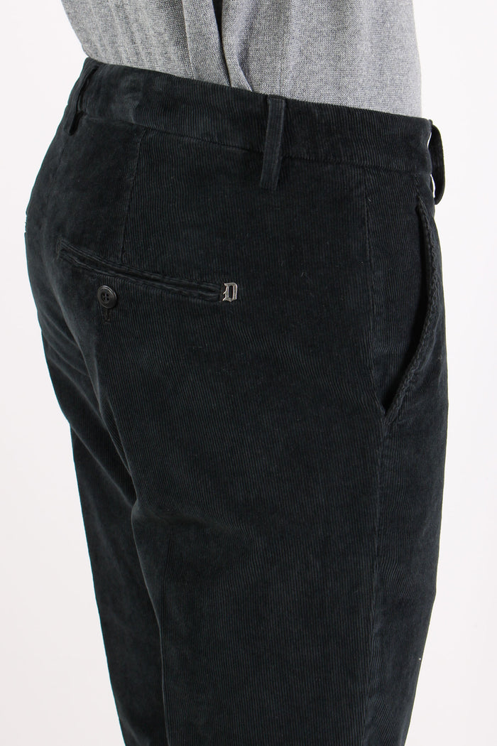 Gaubert Pantalone Velluto Mill Nero-8