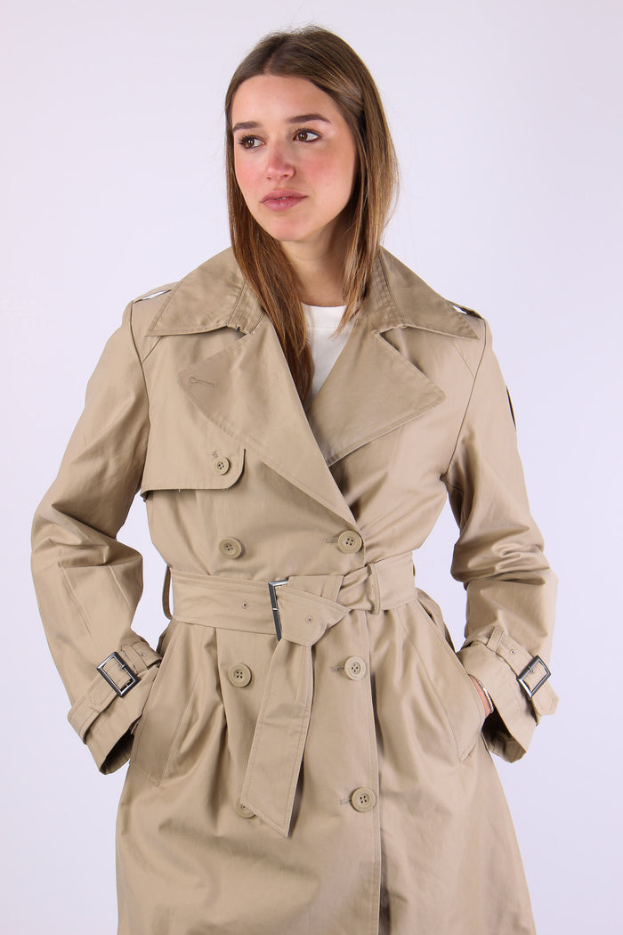 Trench Lungo Cotone Sand-8