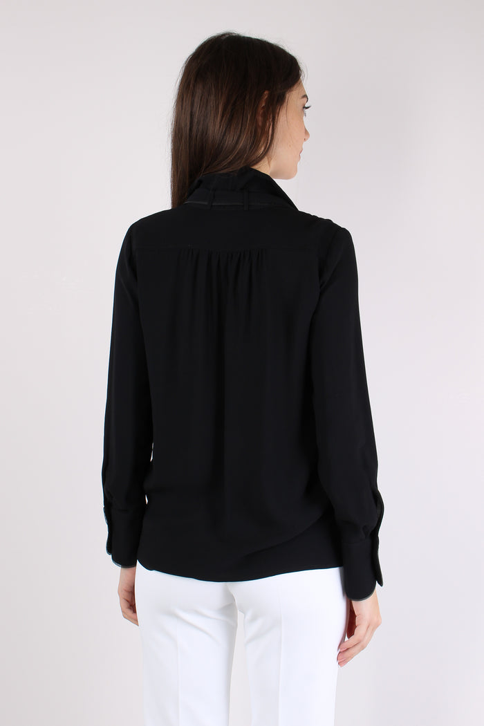 Camicia Cravatta Nero-5