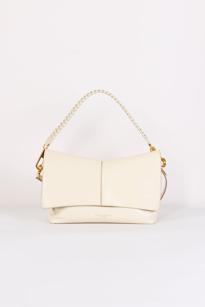 Diva Tracolla Patta Manico Intreccio Talco