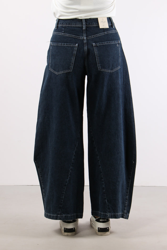 Denim Loose Barrel Denim Scuro-5