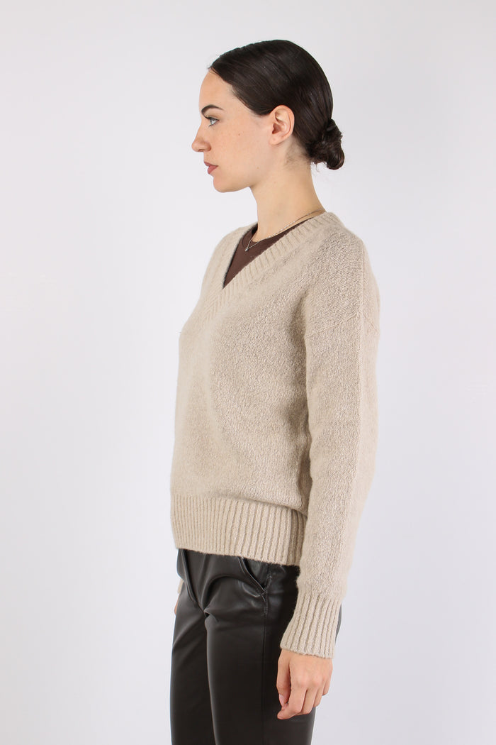 Visita Maglia Alpaca Scollo V Cacha-6