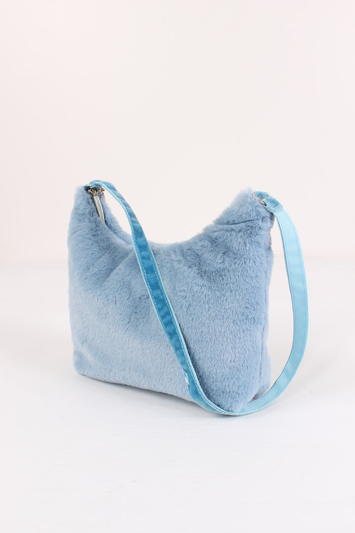 Borsa Pelliccia Azzurro-3