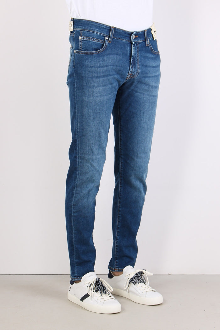 Denim Slim Fit Denim Medio-5