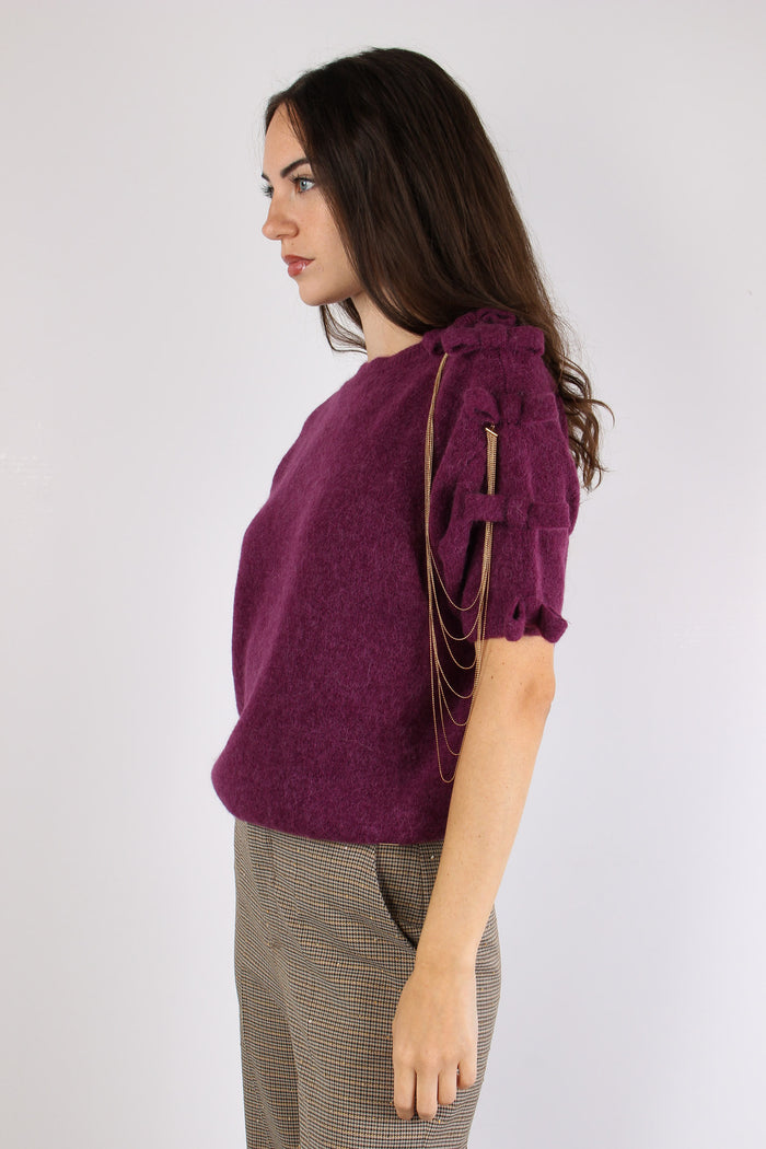 Maglia M/m Applicazione Fiocch Wine-8