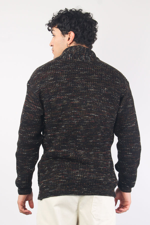 Cardigan Melange Peruviano Fango-2