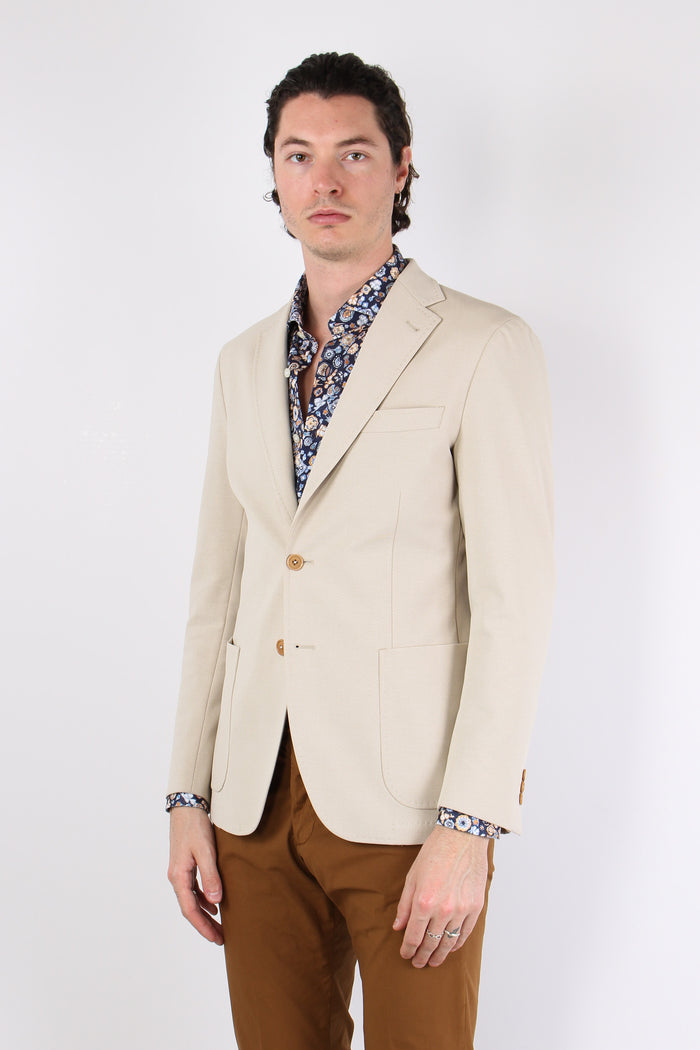 Giacca Cotone Stretch Naturale-2