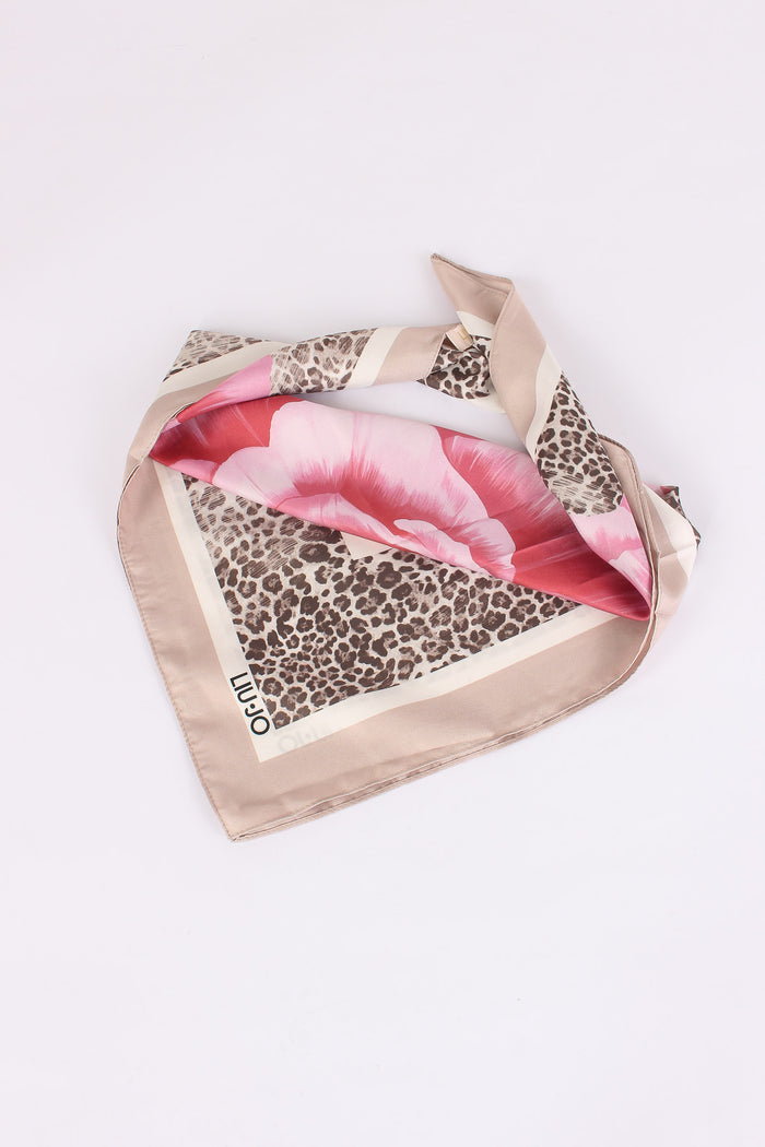 Ecs Foulard Flowers Rosa-4