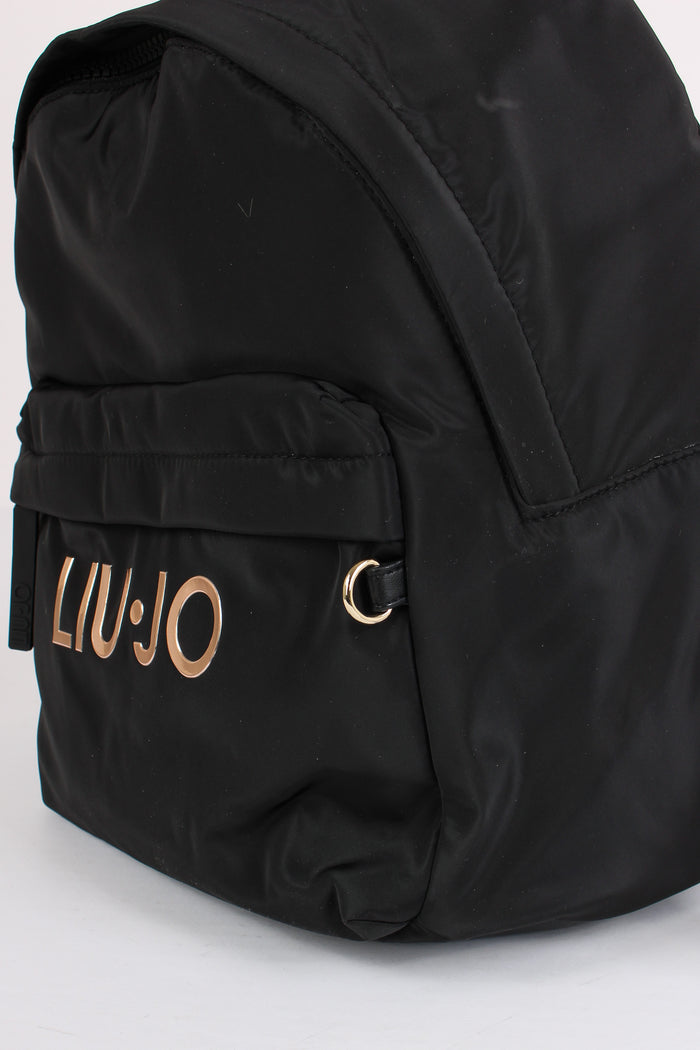 Zaino  Nylon Logo Nero-4